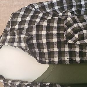 Black and Olive Check Shirt